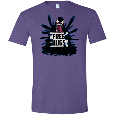 T-Shirts Heather Purple / S Symbiote Hugs Men's Semi-Fitted Softstyle