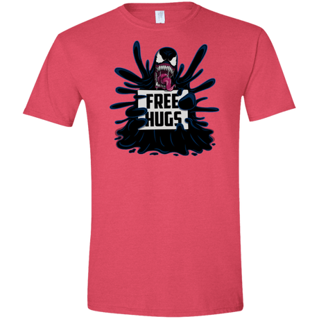 T-Shirts Heather Red / S Symbiote Hugs Men's Semi-Fitted Softstyle