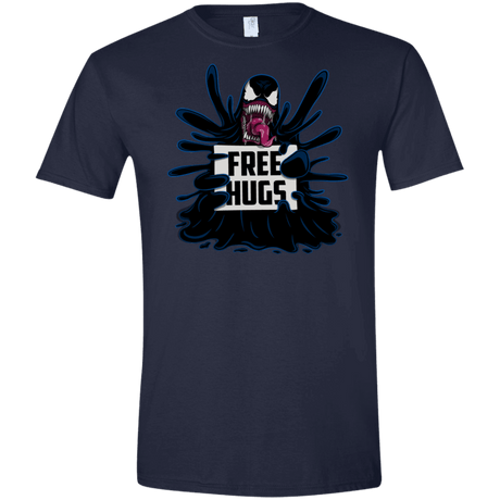 T-Shirts Navy / X-Small Symbiote Hugs Men's Semi-Fitted Softstyle