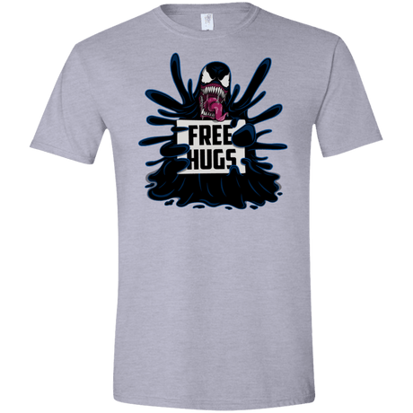 T-Shirts Sport Grey / X-Small Symbiote Hugs Men's Semi-Fitted Softstyle