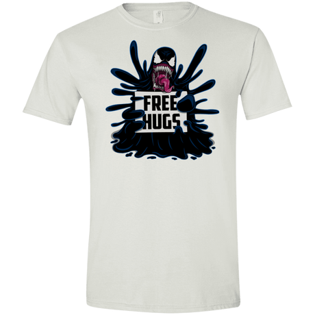 T-Shirts White / X-Small Symbiote Hugs Men's Semi-Fitted Softstyle
