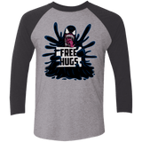 T-Shirts Premium Heather/Vintage Black / X-Small Symbiote Hugs Men's Triblend 3/4 Sleeve