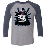 T-Shirts Premium Heather/Vintage Navy / X-Small Symbiote Hugs Men's Triblend 3/4 Sleeve