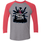 T-Shirts Premium Heather/Vintage Red / X-Small Symbiote Hugs Men's Triblend 3/4 Sleeve
