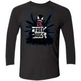 T-Shirts Vintage Black/Vintage Black / X-Small Symbiote Hugs Men's Triblend 3/4 Sleeve