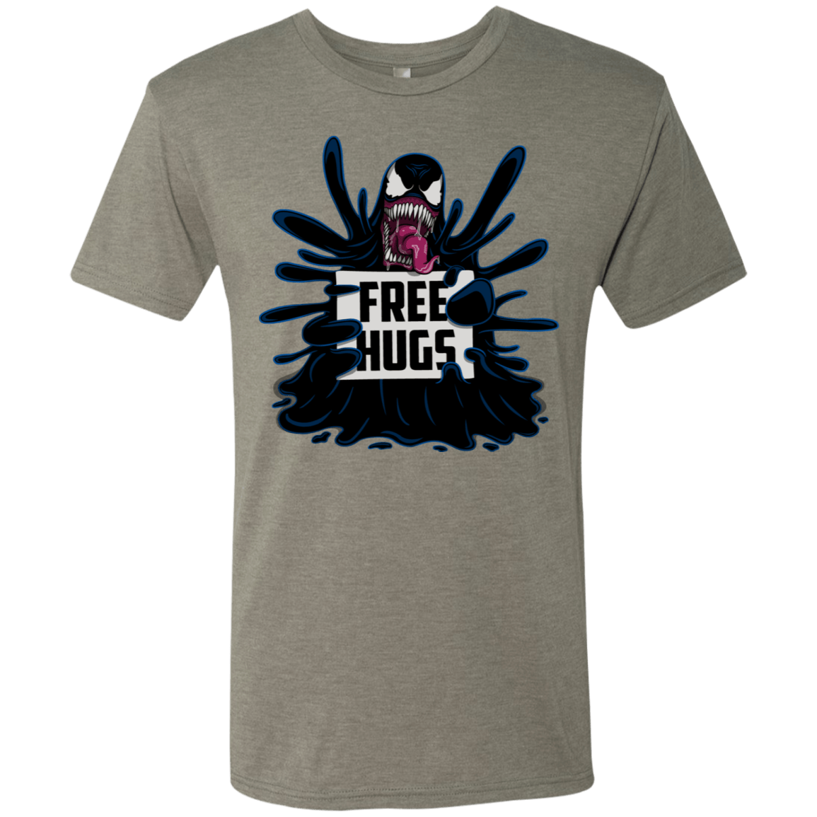 T-Shirts Venetian Grey / S Symbiote Hugs Men's Triblend T-Shirt