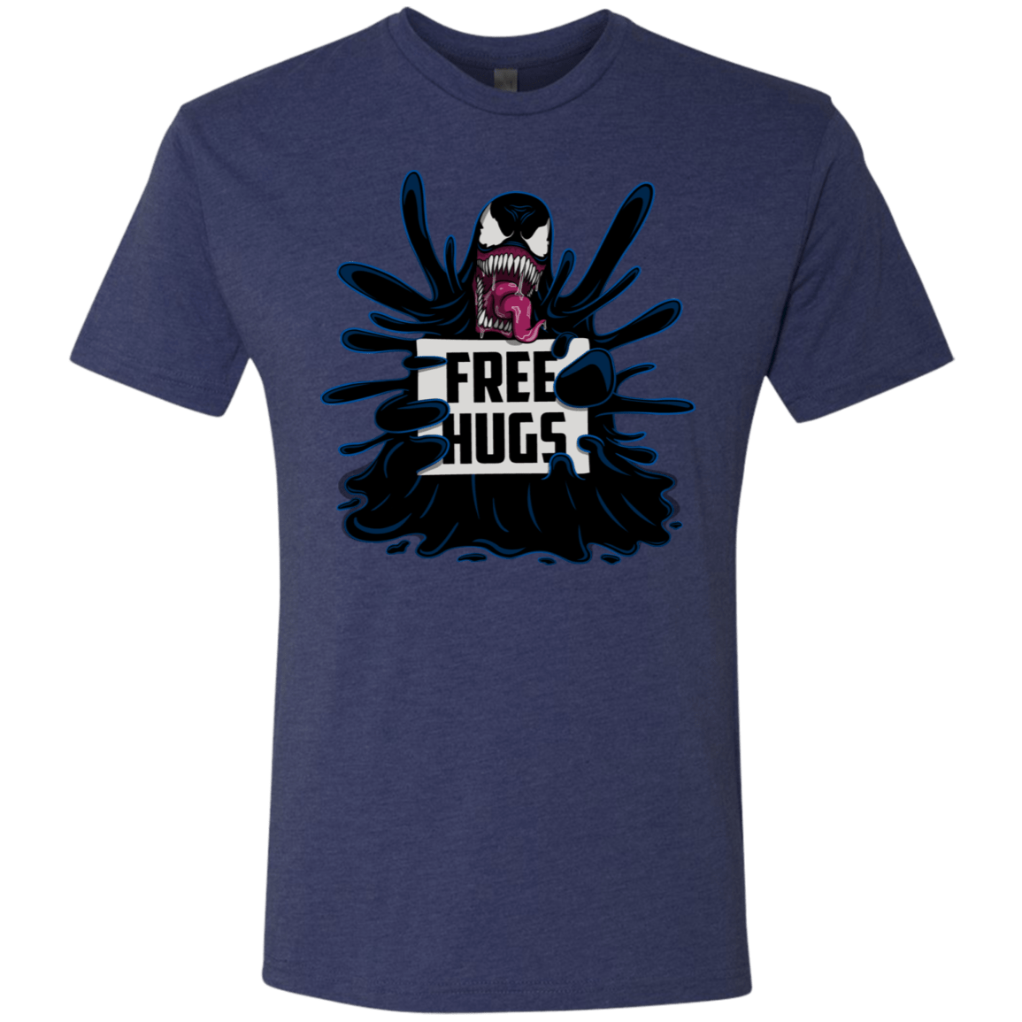 T-Shirts Vintage Navy / S Symbiote Hugs Men's Triblend T-Shirt