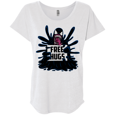 T-Shirts Heather White / X-Small Symbiote Hugs Triblend Dolman Sleeve