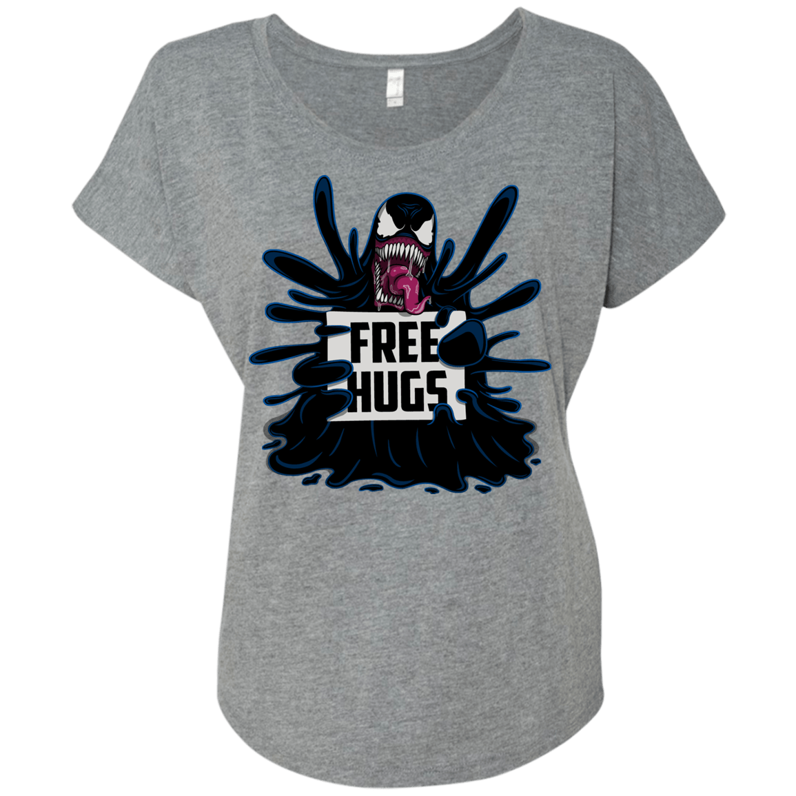 T-Shirts Premium Heather / X-Small Symbiote Hugs Triblend Dolman Sleeve