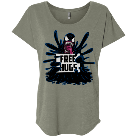 T-Shirts Venetian Grey / X-Small Symbiote Hugs Triblend Dolman Sleeve