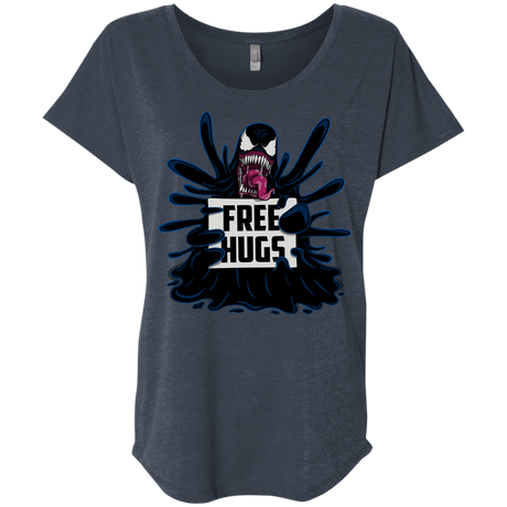 T-Shirts Vintage Navy / X-Small Symbiote Hugs Triblend Dolman Sleeve