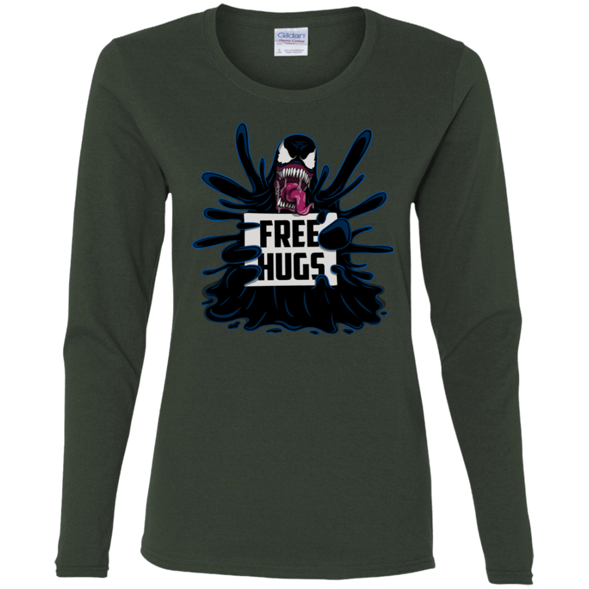 T-Shirts Forest / S Symbiote Hugs Women's Long Sleeve T-Shirt