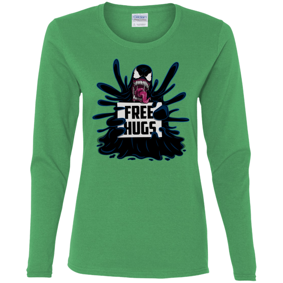 T-Shirts Irish Green / S Symbiote Hugs Women's Long Sleeve T-Shirt