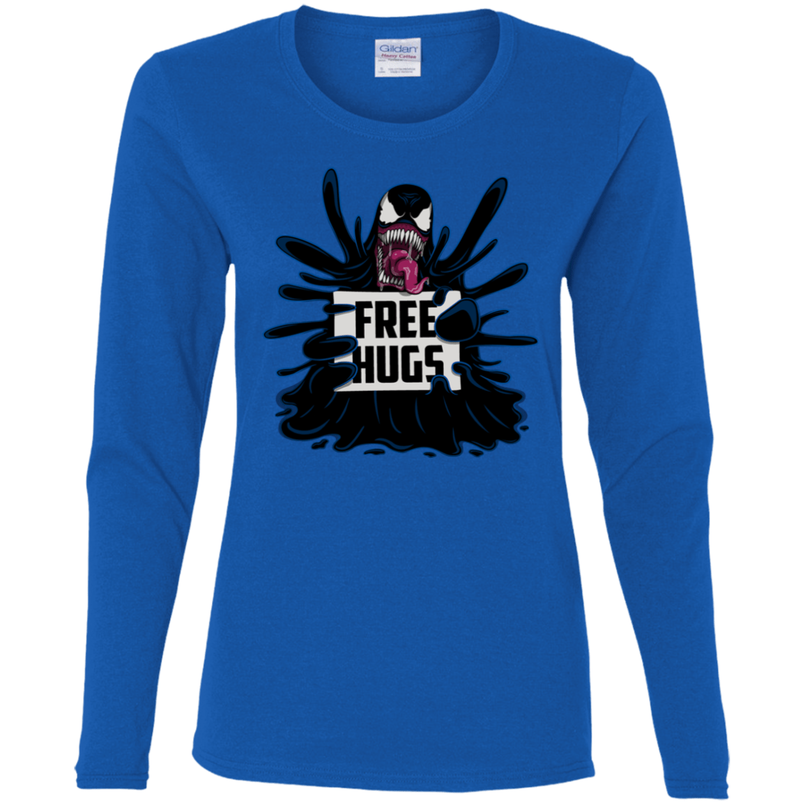 T-Shirts Royal / S Symbiote Hugs Women's Long Sleeve T-Shirt
