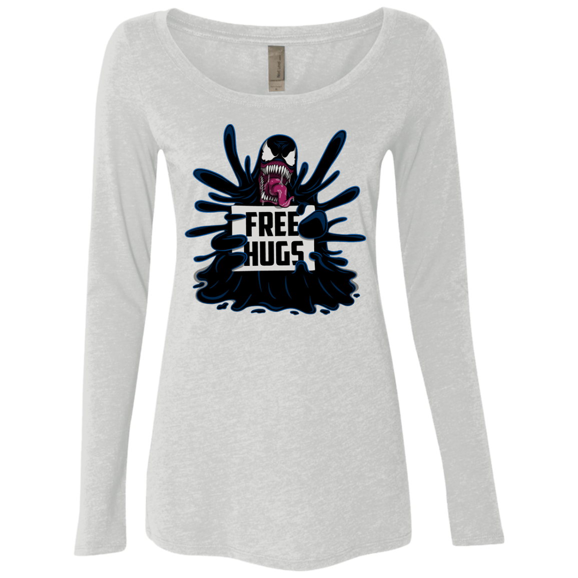 T-Shirts Heather White / S Symbiote Hugs Women's Triblend Long Sleeve Shirt