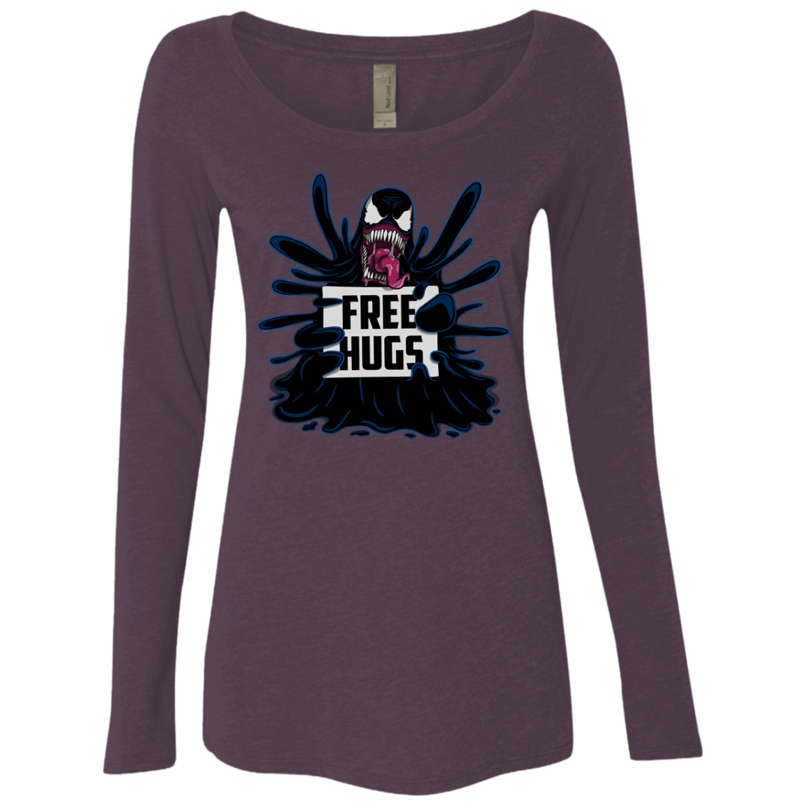 T-Shirts Vintage Purple / S Symbiote Hugs Women's Triblend Long Sleeve Shirt