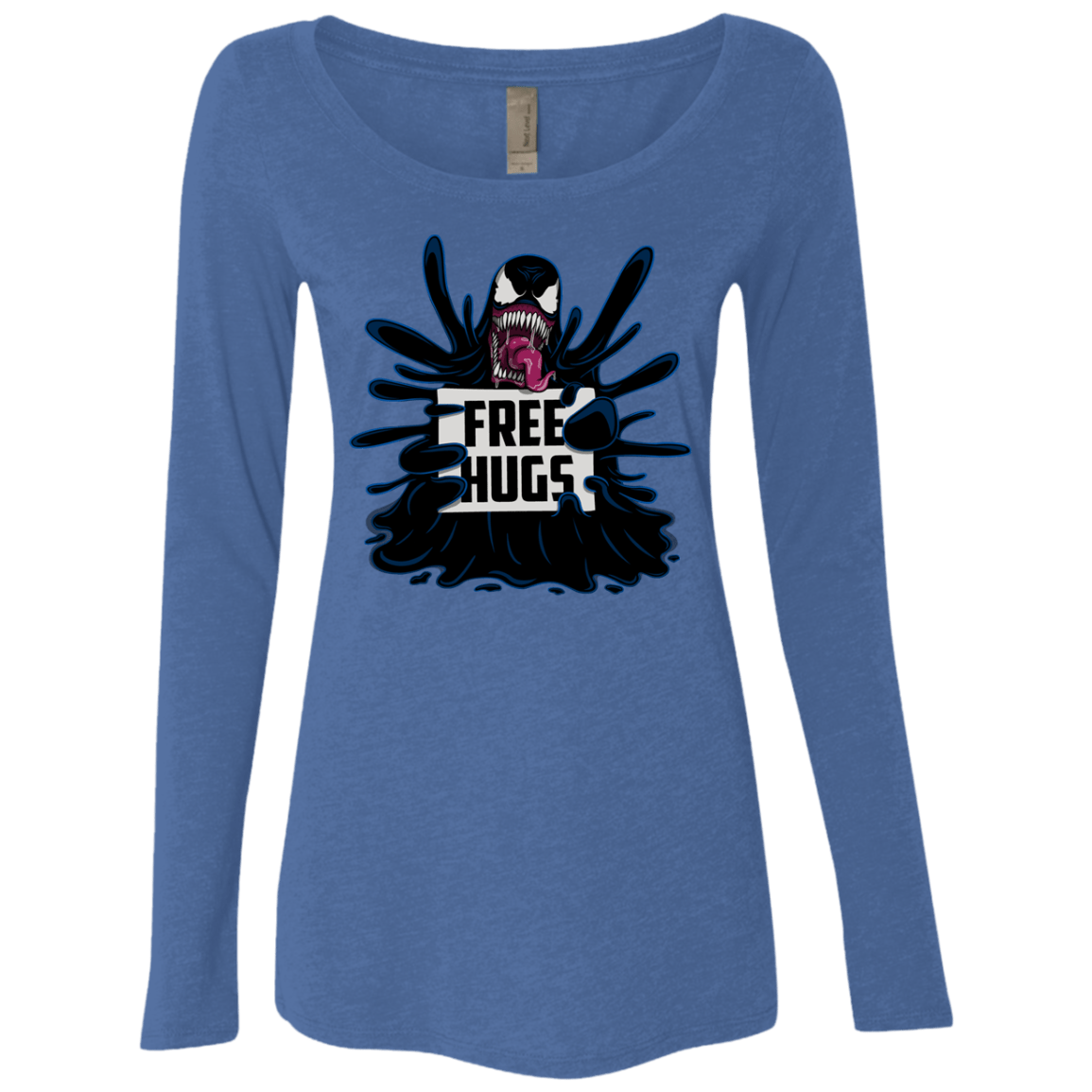 T-Shirts Vintage Royal / S Symbiote Hugs Women's Triblend Long Sleeve Shirt