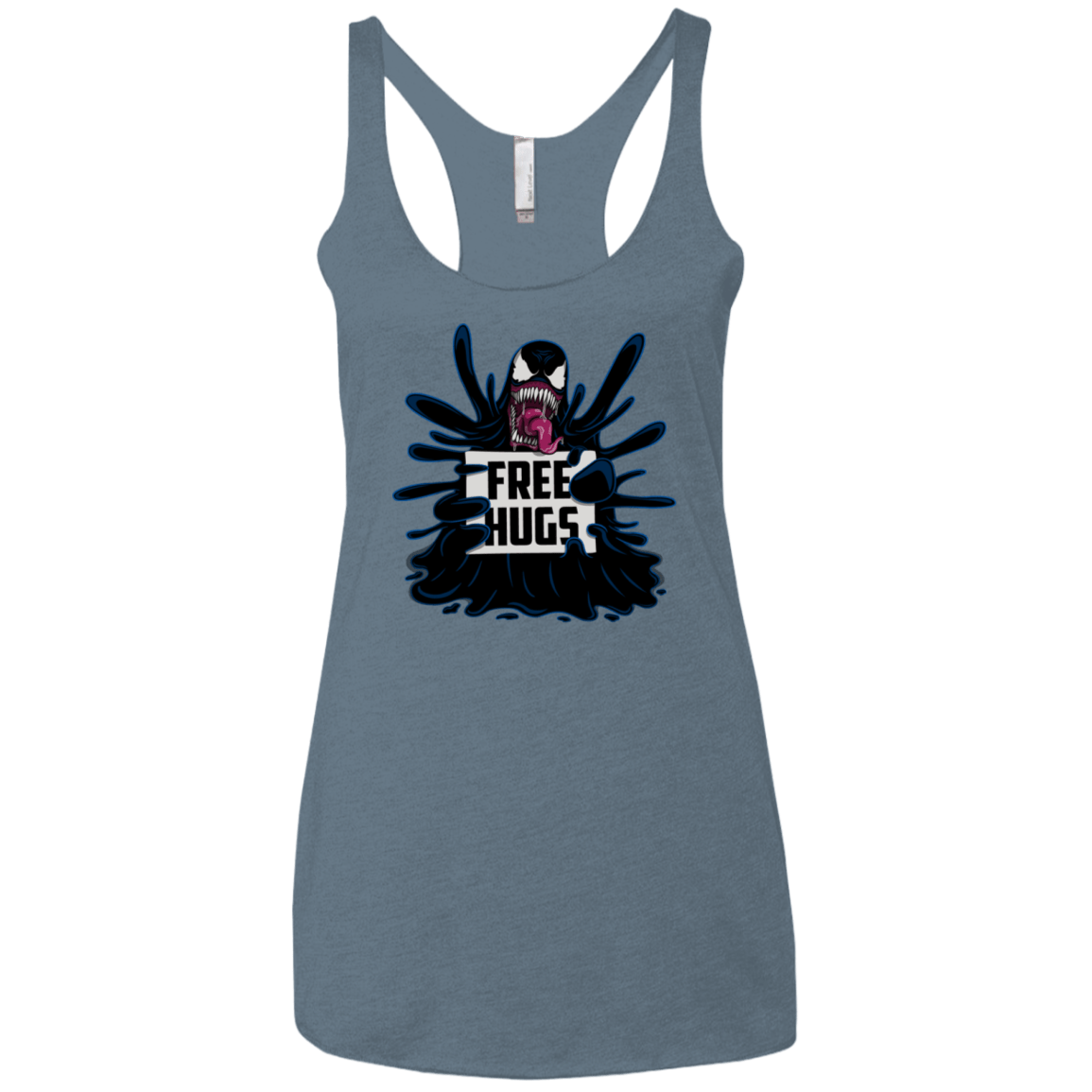 T-Shirts Indigo / X-Small Symbiote Hugs Women's Triblend Racerback Tank