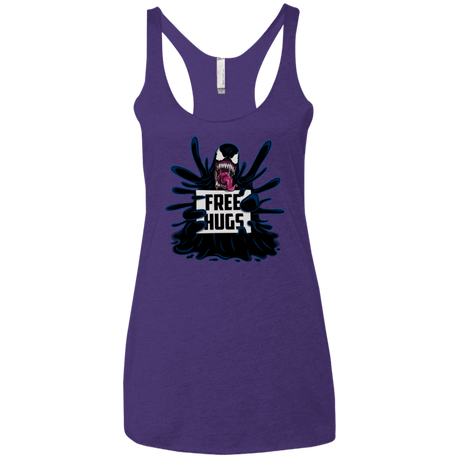 T-Shirts Purple Rush / X-Small Symbiote Hugs Women's Triblend Racerback Tank