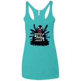 T-Shirts Tahiti Blue / X-Small Symbiote Hugs Women's Triblend Racerback Tank