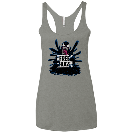 T-Shirts Venetian Grey / X-Small Symbiote Hugs Women's Triblend Racerback Tank