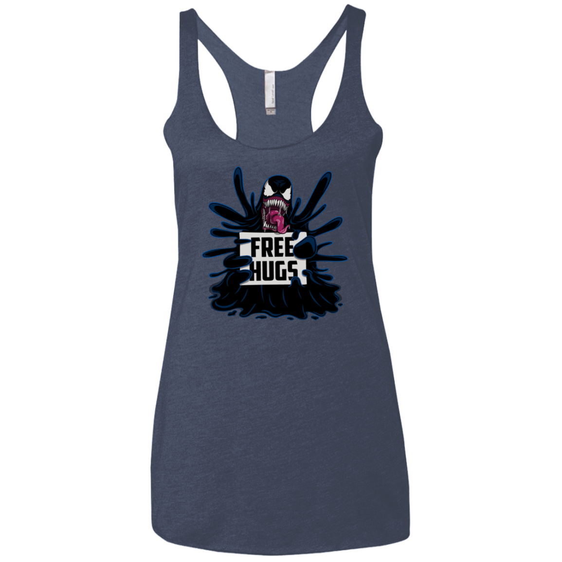 T-Shirts Vintage Navy / X-Small Symbiote Hugs Women's Triblend Racerback Tank