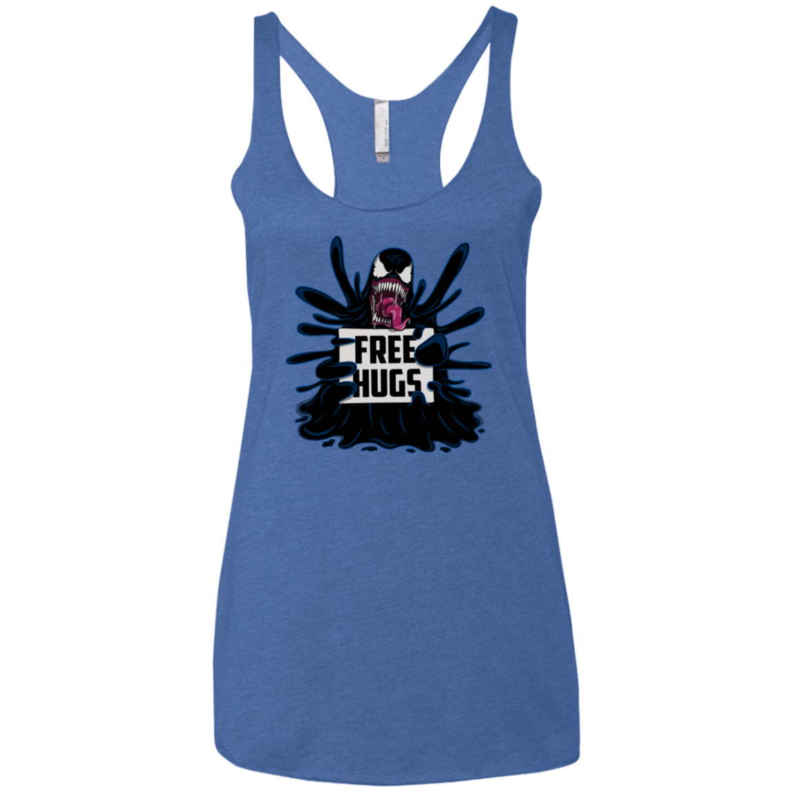 T-Shirts Vintage Royal / X-Small Symbiote Hugs Women's Triblend Racerback Tank