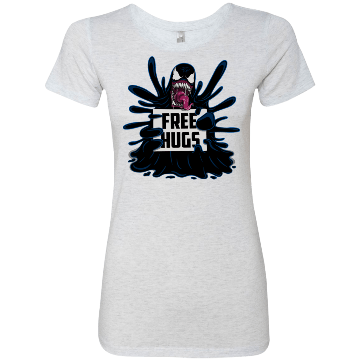 T-Shirts Heather White / S Symbiote Hugs Women's Triblend T-Shirt
