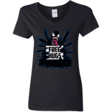 T-Shirts Black / S Symbiote Hugs Women's V-Neck T-Shirt