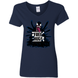 T-Shirts Navy / S Symbiote Hugs Women's V-Neck T-Shirt