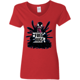 T-Shirts Red / S Symbiote Hugs Women's V-Neck T-Shirt