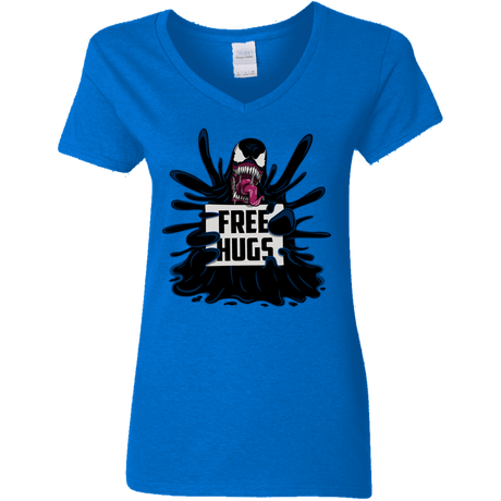 T-Shirts Royal / S Symbiote Hugs Women's V-Neck T-Shirt