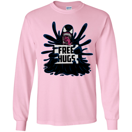 T-Shirts Light Pink / YS Symbiote Hugs Youth Long Sleeve T-Shirt