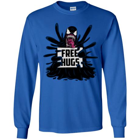 T-Shirts Royal / YS Symbiote Hugs Youth Long Sleeve T-Shirt