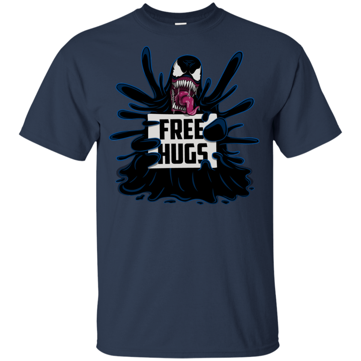 T-Shirts Navy / YXS Symbiote Hugs Youth T-Shirt