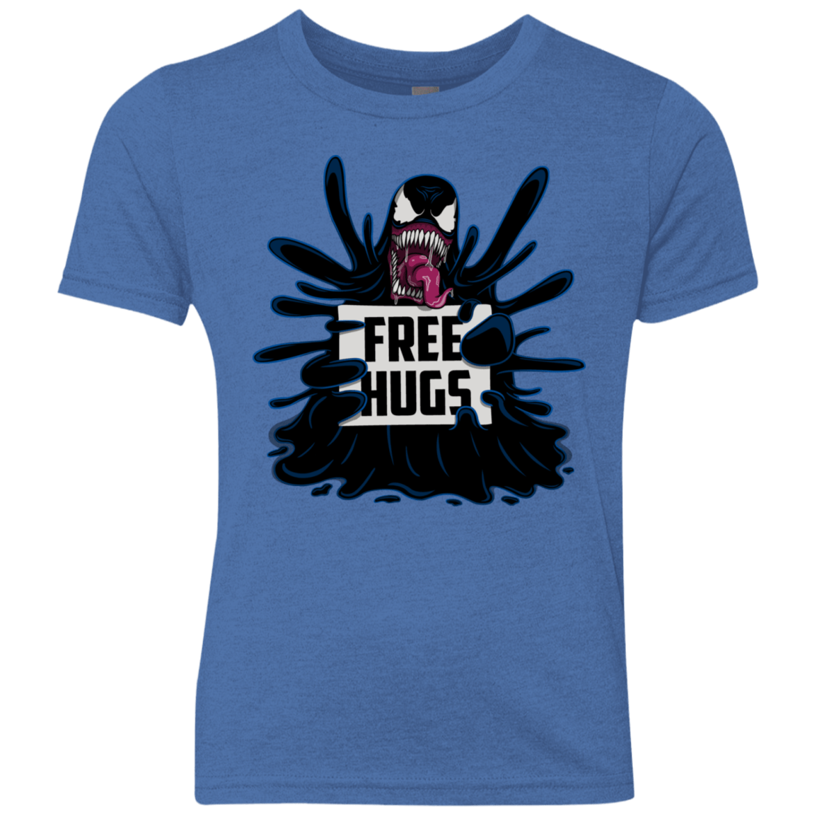 T-Shirts Vintage Royal / YXS Symbiote Hugs Youth Triblend T-Shirt