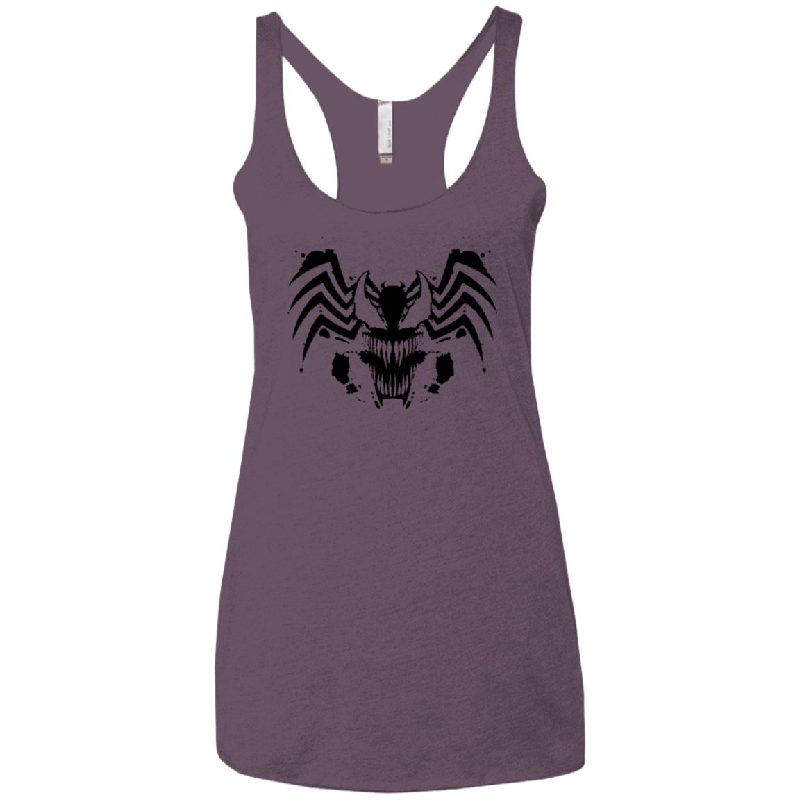 T-Shirts Vintage Purple / X-Small Symbiote Rorschach Women's Triblend Racerback Tank