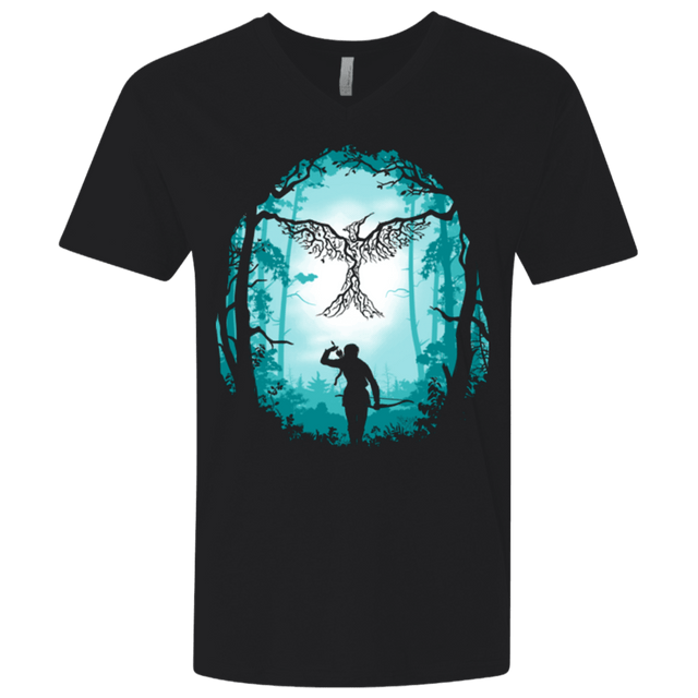 T-Shirts Black / X-Small Symbol of Rebellion (Blue) Men's Premium V-Neck