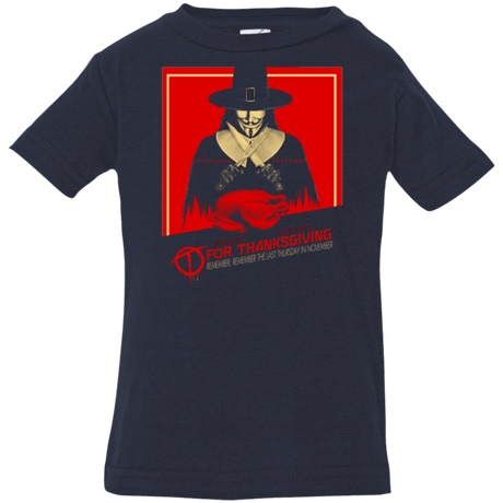 T-Shirts Navy / 6 Months T for Thanksgiving Infant Premium T-Shirt