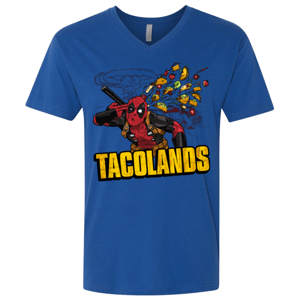 T-Shirts Royal / X-Small Tacolands Men's Premium V-Neck