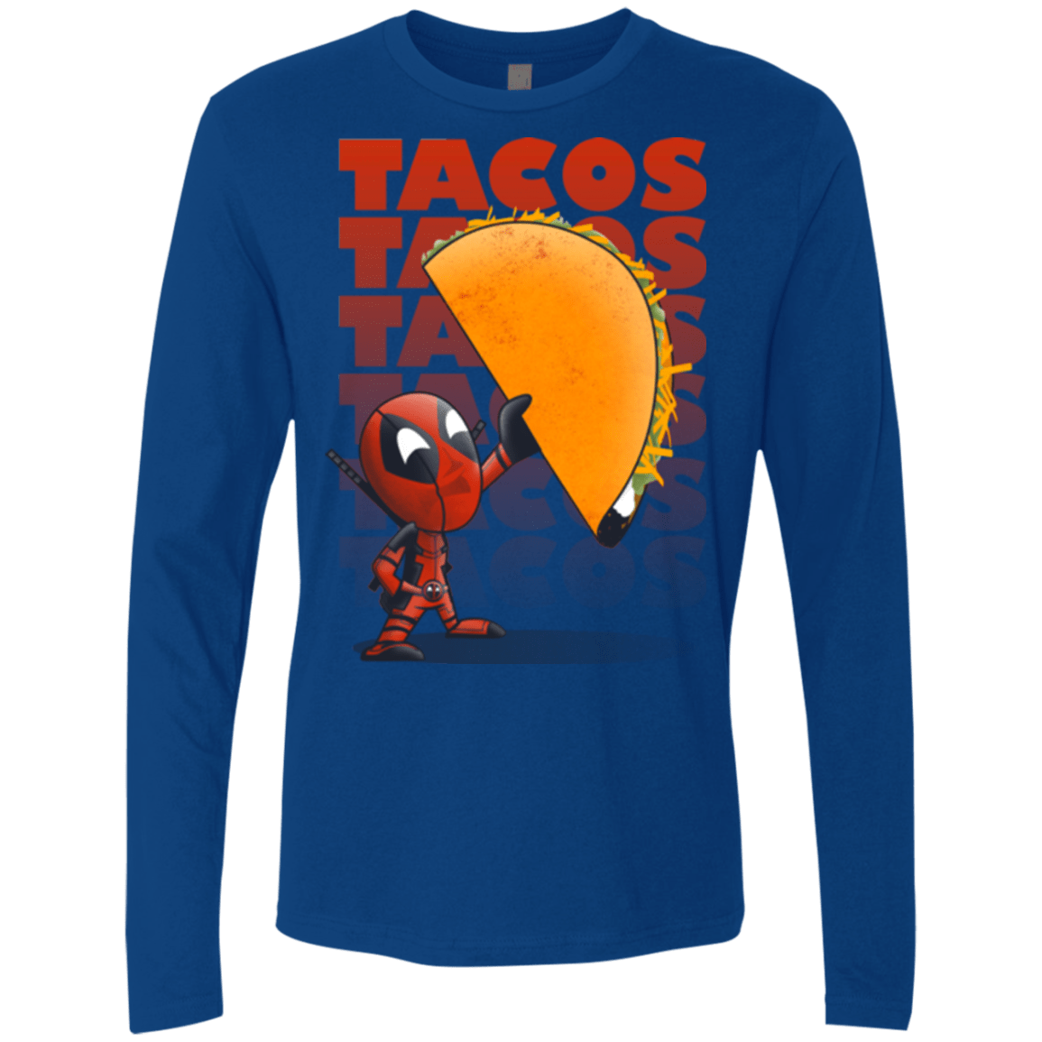 T-Shirts Royal / Small Tacos Men's Premium Long Sleeve