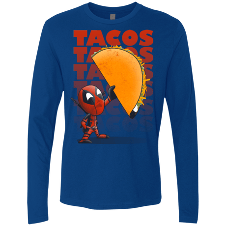 T-Shirts Royal / Small Tacos Men's Premium Long Sleeve
