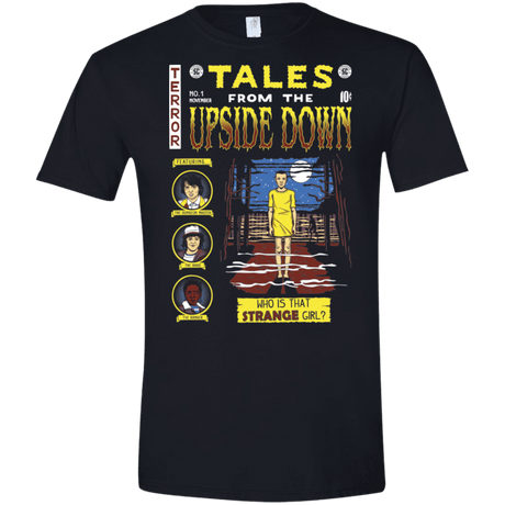 T-Shirts Black / X-Small Tales from the Upside Down Men's Semi-Fitted Softstyle