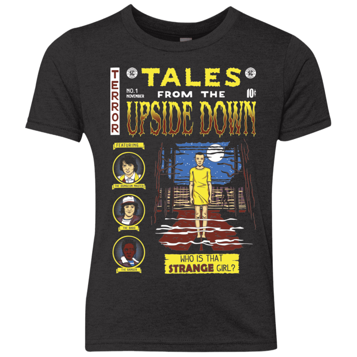 T-Shirts Vintage Black / YXS Tales from the Upside Down Youth Triblend T-Shirt