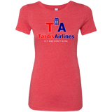 T-Shirts Vintage Red / Small Tardis Airlines Women's Triblend T-Shirt