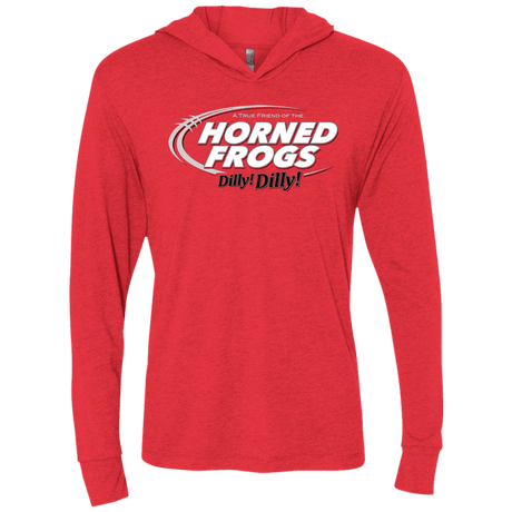 T-Shirts Vintage Red / X-Small TCU Dilly Dilly Triblend Long Sleeve Hoodie Tee