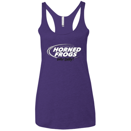 T-Shirts Purple / X-Small TCU Dilly Dilly Women's Triblend Racerback Tank