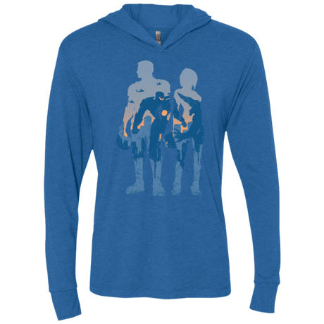 T-Shirts Vintage Royal / X-Small Team danger Triblend Long Sleeve Hoodie Tee