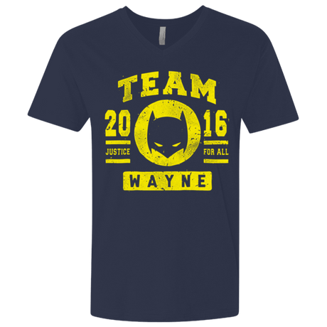T-Shirts Midnight Navy / X-Small TEAM WAYNE Men's Premium V-Neck