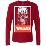 T-Shirts Cardinal / Small Terminate Men's Premium Long Sleeve